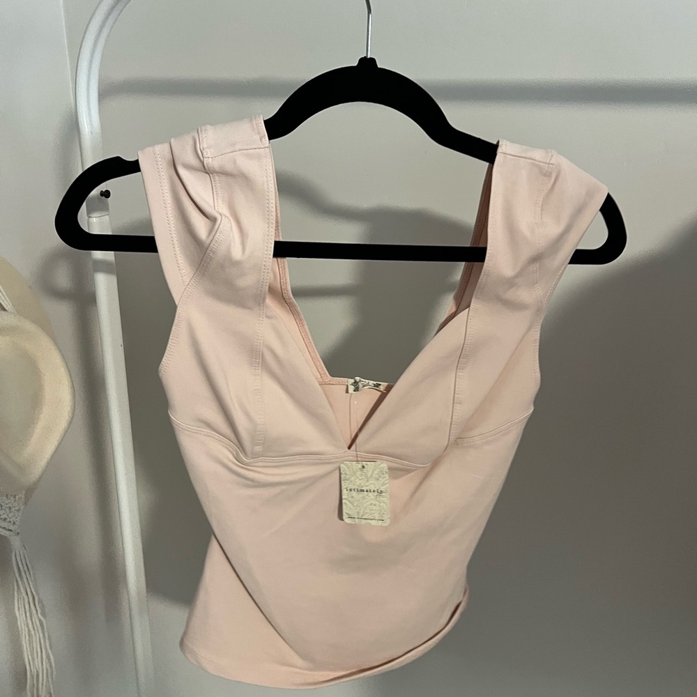 Free People Duo Pink Corset Top - S